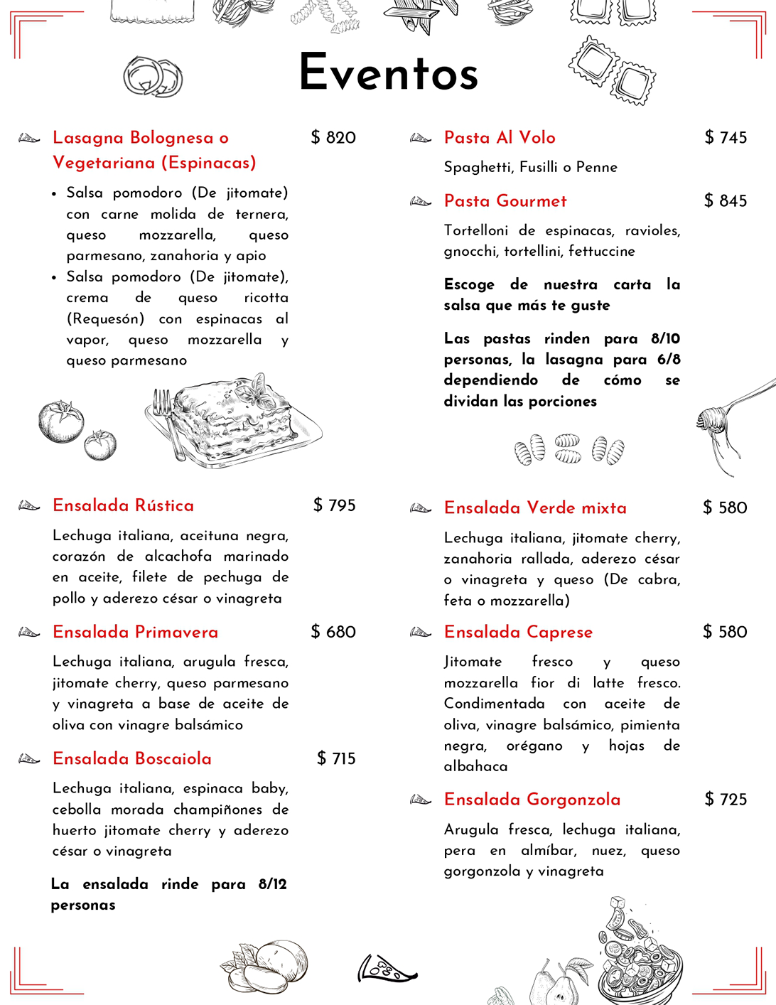 Eventos Junio - Pizzería Al Volo